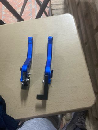 Manetas Freno Moto Universales Azul