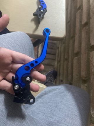 Manetas Freno Moto Universales Azul