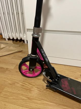 Patinete infantil Oxelo rosa y negro