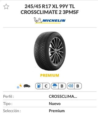 NEUMATICOS NUEVOS 245 45 17 MICHELIN CROSSCLIMATE