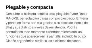 Bicicleta Estática Plegable