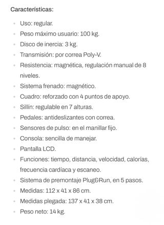 Bicicleta Estática Plegable