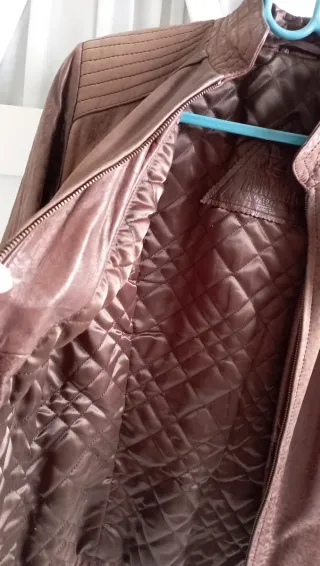 Giubbotto in pelle autentica ispirazione anni '90