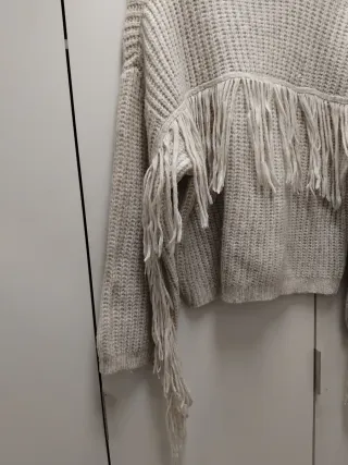 Jersey Pull&Bear flecos beige Talla S