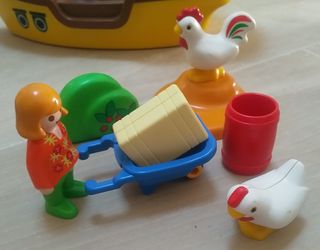 Playmobil 123 Safari, Tren, Granjera, Barco pirata