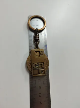 Llavero bronce antiguo conmemorativo