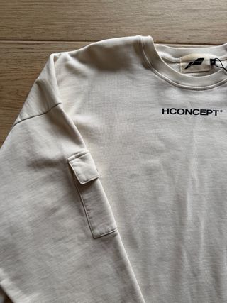 Sudadera Hconcept Beige Talla M