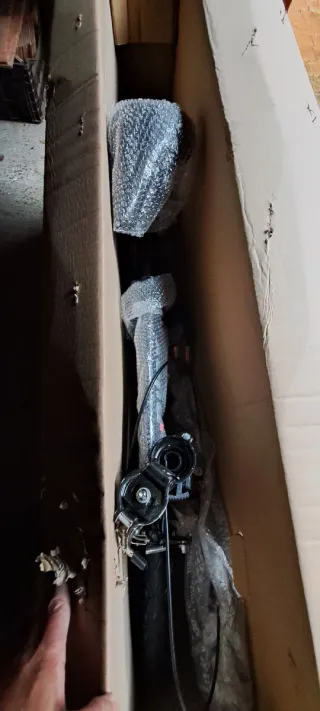 Bicicleta plegable Nilox negra. SIN ESTRENAR