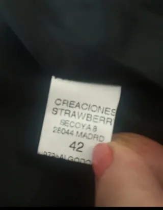Chaqueta negra talla 42