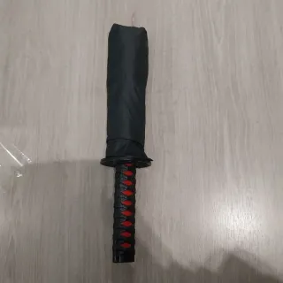 Paraguas Katana Negro y Rojo
