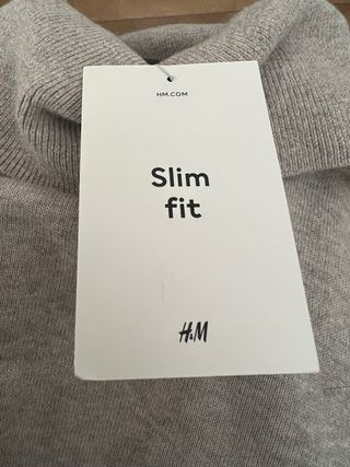 Jersey Hombre H&M cuello alto beige (a estreno)