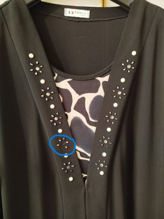 Maglia 2 in 1 Perla Nera e Multicolore