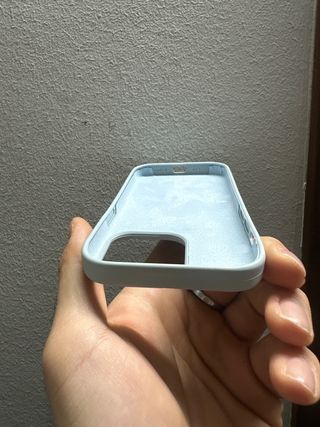 Cover iPhone 14 Pro Silicone Azzurro Wireless