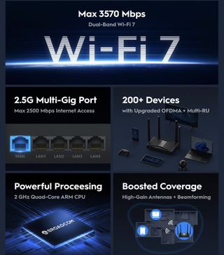 Router Cudy BE3600H ¡A ESTRENAR!