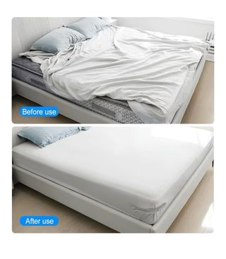 4 Sujetadores de Sábanas Blancos