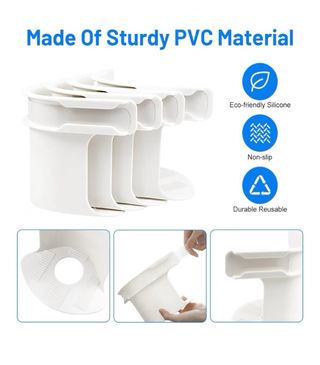 4 Sujetadores de Sábanas Blancos