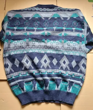 Jersey Vintage Azul y Verde