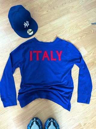 Camiseta Manga Larga Ralph Lauren Vintage Azul