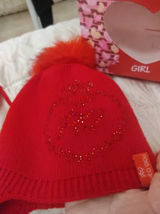 Set Cappello Sciarpa Lana Romeo Gigli Rosso