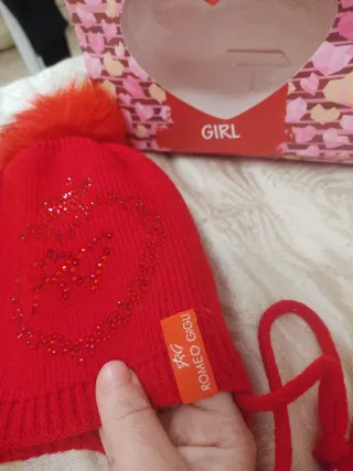 Set Cappello Sciarpa Lana Romeo Gigli Rosso