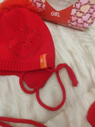 Set Cappello Sciarpa Lana Romeo Gigli Rosso