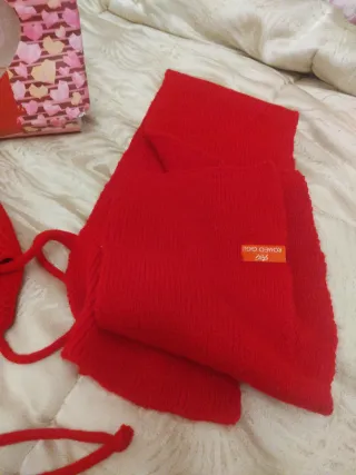 Set Cappello Sciarpa Lana Romeo Gigli Rosso