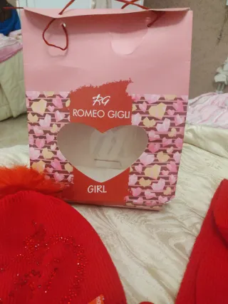 Set Cappello Sciarpa Lana Romeo Gigli Rosso