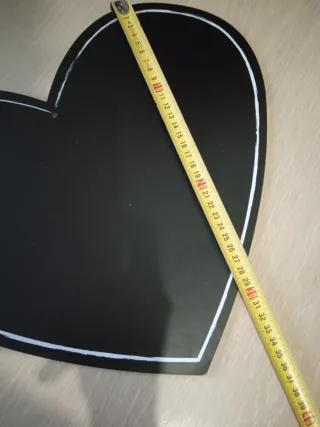 Pizarra Corazón Negra