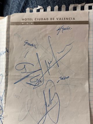 Lote Autógrafos Fútbol Años 90