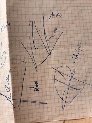 Lote Autógrafos Fútbol Años 90