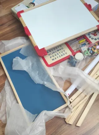 Pizarra infantil doble cara