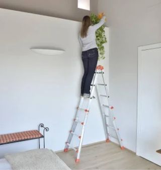 Escalera telescópica de aluminio