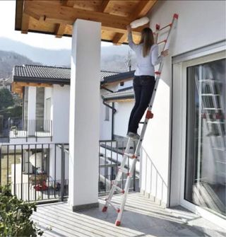 Escalera telescópica de aluminio