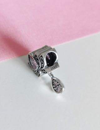 CHARM FLOR LOTO ROSA COLGANT PARA PULSERA PANDORA