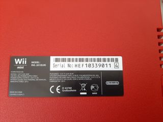 Nintendo Wii Mini Rossa