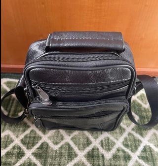 Borsello vera pelle nero