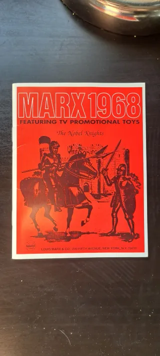 MARX TOYS CABALLERO PLATEADO REPRODUCCIÓN SIR STUA