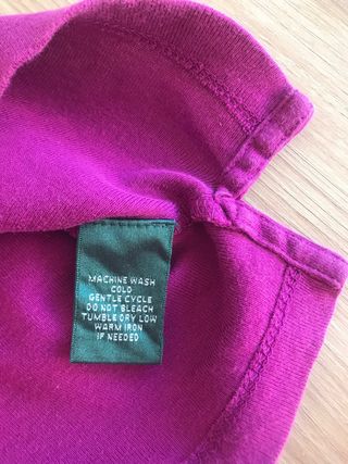 Polo Ralph Lauren Mujer S Morado Detalles Dorados