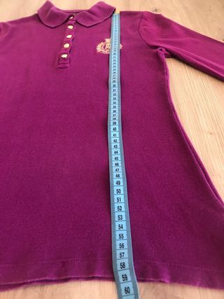 Polo Ralph Lauren Mujer S Morado Detalles Dorados