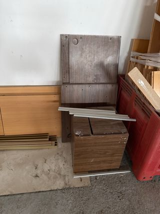 Lote de tarimas de madera para suelo,m