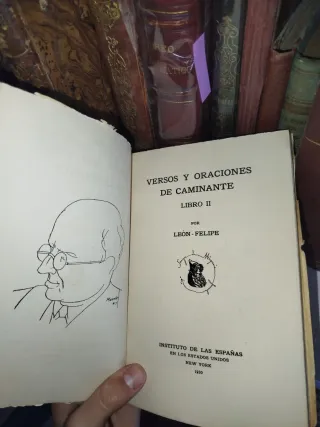 Libro antiguo - Versos y Oraciones de Caminante