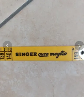Metro sartoriale Singer