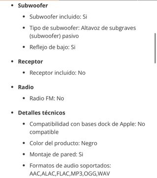 Barra de Sonido Samsung HW-K335 Negra