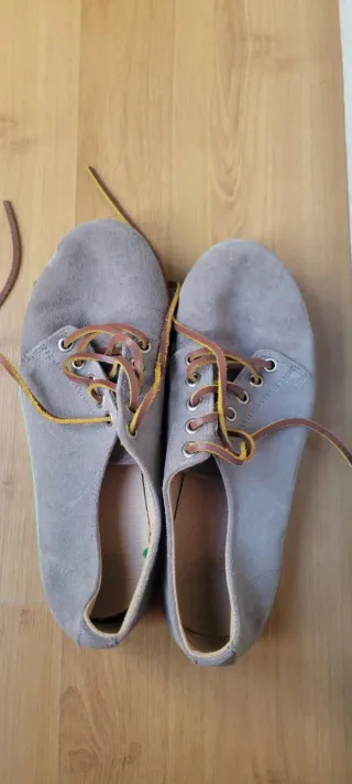 Zapatillas Pompei grises con suela verde