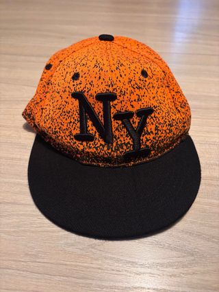 Cappellino NY arancione e nero