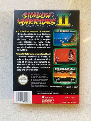 Shadow Warriors 2 NES (Tecmo)