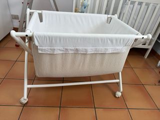 2 Minicunas blancas para bebé