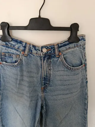 Pantalón vaquero ancho azul