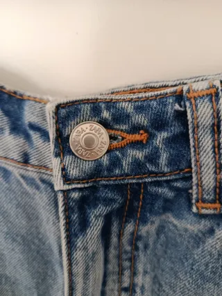 Pantalón vaquero ancho azul