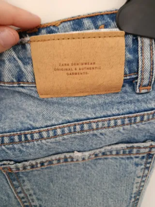 Pantalón vaquero ancho azul